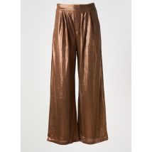 GOLDEN LIVE - Pantalon flare marron en polyester - Femme - Taille 40 - Modz