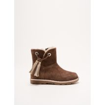 REQINS - Bottines/Boots marron en cuir - Fille - Taille 34 - Modz