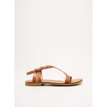 SHWIK - Sandales/Nu pieds marron en cuir - Fille - Taille 38 - Modz