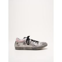 REQINS - Baskets argent en cuir - Fille - Taille 35 - Modz