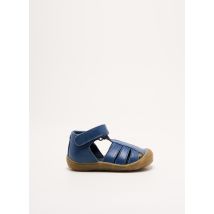 LITTLE MARY - Sandales/Nu pieds bleu en cuir - Garçon - Taille 19 - Modz