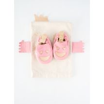 EASY PEASY - Chaussons/Pantoufles rose en cuir - Fille - Taille 18 - Modz