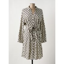 110 - Robe mi-longue beige en viscose - Femme - Taille 44 - Modz