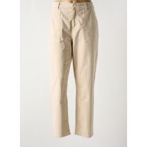 C'EST BEAU LA VIE - Pantalon droit beige en coton - Femme - Taille 42 - Modz