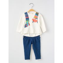 BOBOLI - Ensemble pantalon bleu en coton - Fille - Taille TU - Modz