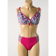 DEIDAD - Maillot de bain 2 pièces rose en polyamide - Femme - Taille TU - Modz