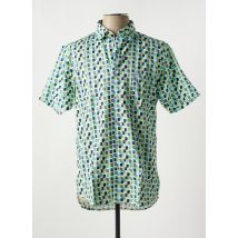 DARIO BELTRAN - Chemise manches courtes vert en coton - Homme - Taille M - Modz