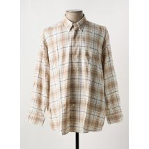 SEIDEN STICKER - Chemise manches longues beige en coton - Homme - Taille 3XL - Modz