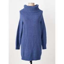 CARTA LIBERA - Robe pull bleu en viscose - Femme - Taille 38 - Modz