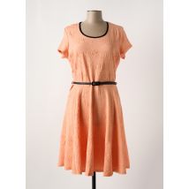 EMILY - Robe mi-longue orange en polyester - Femme - Taille 46 - Modz