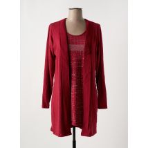 GRIFFON - Pull tunique rouge en viscose - Femme - Taille 42 - Modz