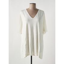 DEOMINO - T-shirt blanc en viscose - Femme - Taille 46 - Modz