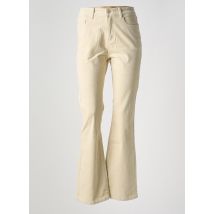 ORAIJE - Pantalon flare beige en coton - Femme - Taille 38 - Modz