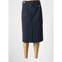EAST DRIVE - Jupe mi-longue bleu en coton - Femme - Taille 44 - Modz