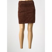 Y'COO - Jupe courte marron en coton - Femme - Taille 36 - Modz