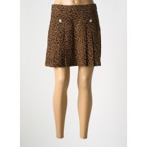 Y'COO - Jupe courte marron en polyester - Femme - Taille 34 - Modz