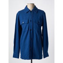 BASK IN THE SUN - Chemise manches longues bleu en coton - Homme - Taille M - Modz