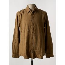 SELECTED - Chemise manches longues marron en coton - Homme - Taille XL - Modz