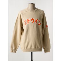 EDWIN - Sweat-shirt beige en coton - Homme - Taille M - Modz