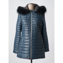 OAKWOOD - Doudoune bleu en cuir d'agneau - Femme - Taille 40 - Modz