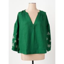 LEON & LEONIE - Blouse vert en laine - Femme - Taille 40 - Modz