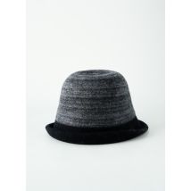 PALME - Chapeau noir en laine - Femme - Taille TU - Modz