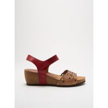 XAPATAN - Sandales/Nu pieds rouge en cuir - Femme - Taille 39 - Modz