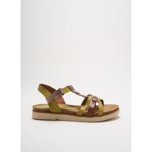 XAPATAN - Sandales/Nu pieds vert en cuir - Femme - Taille 36 - Modz