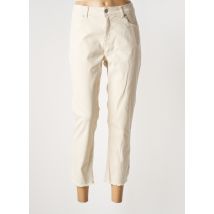SIGNE NATURE - Jeans coupe slim beige en coton - Femme - Taille 42 - Modz