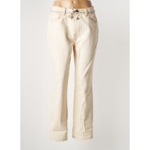 SEMICOUTURE - Jeans coupe droite beige en coton - Femme - Taille W30 - Modz