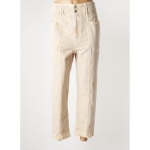 ISABEL MARANT - Jeans coupe droite beige en coton - Femme - Taille 36 - Modz