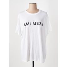 EMI MESS - T-shirt blanc en coton - Femme - Taille 38 - Modz