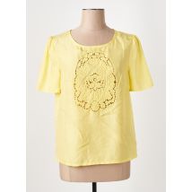 SUNCOO - Blouse jaune en soie - Femme - Taille 42 - Modz