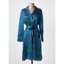 APC-NCC LEDERWAREN GMBH - Robe mi-longue bleu en acetate - Femme - Taille 40 - Modz