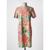 SIGNE NATURE - Robe mi-longue vert en coton - Femme - Taille 40 - Modz
