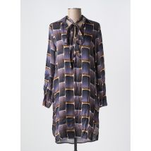 O'MER - Robe mi-longue bleu en viscose - Femme - Taille 38 - Modz