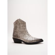 EMANUELE CRASTO - Bottines/Boots gris en cuir - Femme - Taille 36 - Modz