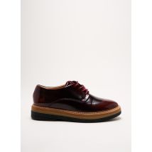 CLARKS - Derbies rouge en cuir - Femme - Taille TU - Modz