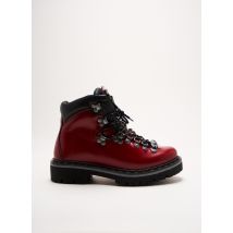 ART - Bottines/Boots rouge en cuir - Femme - Taille 37 - Modz