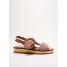 SCHMOOVE - Sandales/Nu pieds rose en cuir - Femme - Taille 39 - Modz