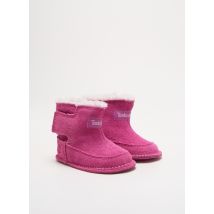 TIMBERLAND - Bottines/Boots rose en cuir - Fille - Taille 18 - Modz
