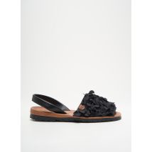 POPA - Sandales/Nu pieds noir en textile - Femme - Taille 39 - Modz