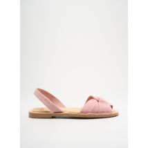 RIA MENORCA - Sandales/Nu pieds rose en cuir - Femme - Taille 36 - Modz