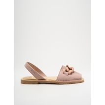 RIA MENORCA - Sandales/Nu pieds rose en cuir - Femme - Taille 37 - Modz