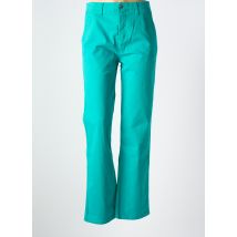 JANIS & JOHN - Pantalon droit vert en coton - Femme - Taille 42 - Modz