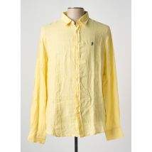 RUCKFIELD - Chemise manches longues jaune en lin - Homme - Taille L - Modz