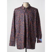 EMYLE - Chemise manches longues bleu en coton - Homme - Taille 3XL - Modz