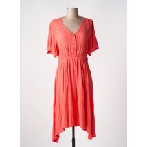 KAFFE - Robe mi-longue orange en viscose - Femme - Taille 40 - Modz