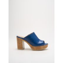 GADEA - Mules/Sabots bleu en cuir - Femme - Taille 35 - Modz