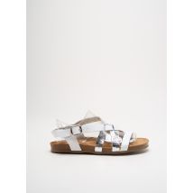 JORDANA - Sandales/Nu pieds argent en cuir - Femme - Taille 35 - Modz